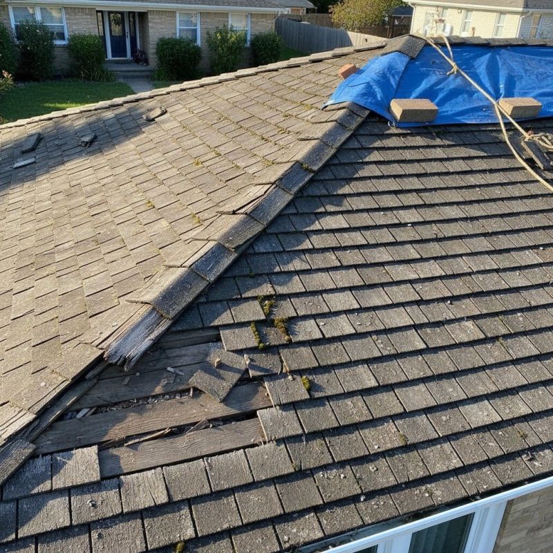 Damaged Roof Replacement