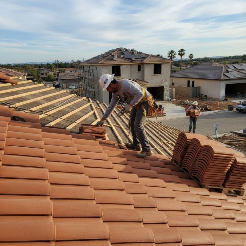 Tile Roof Installation detail